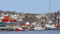 Gloucester Fishing Boats - New England Stock Massachusetts